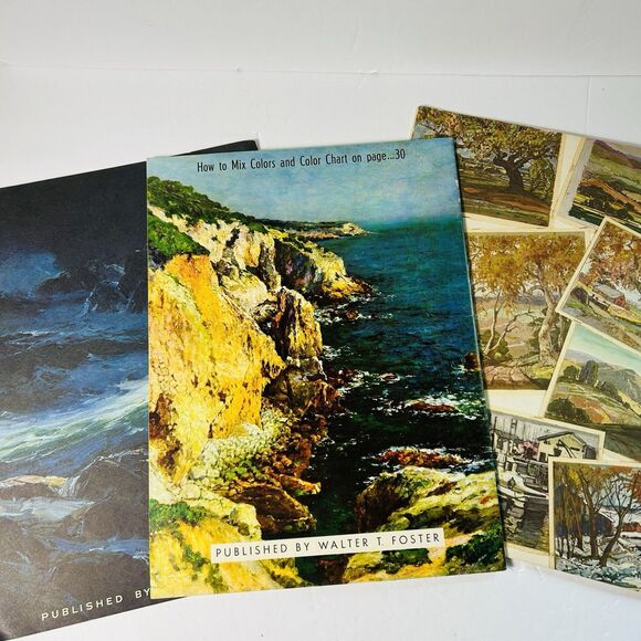 Walter Foster Lot of 3 The Sea In Action Draw Paint Seascapes Casein Watercolors - Picture 8 of 8